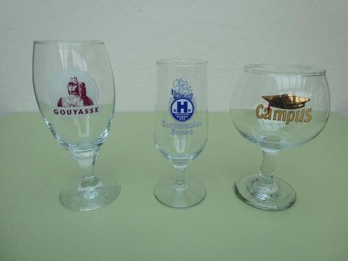 Drie verschillende bierglazen, Verzamelen, Glas en Drinkglazen, Nieuw, Bierglas, Ophalen of Verzenden