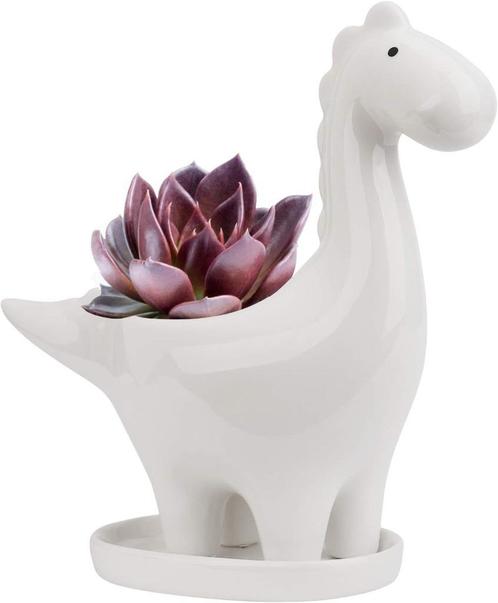 Keramische dinosaurus bloempot GRATIS LEVERING, Tuin en Terras, Bloempotten, Nieuw, Overige materialen, Binnen, Minder dan 40 cm
