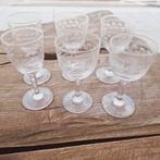 Verre à sherry/vin à motif clé grecque édouardien vers 1910, Enlèvement ou Envoi, Utilisé