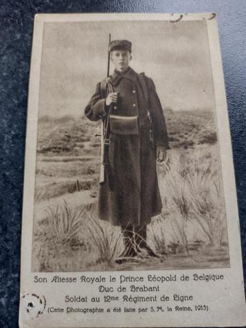 R6) postkaart 1915 leopold 3 beschikbaar voor biedingen