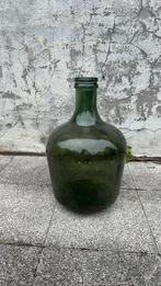 Groene glazen vaas, Tuin en Terras, Tuinvazen, Ophalen, Zo goed als nieuw