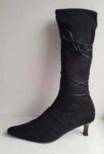 Bottes pour femmes, noir en suédine, Gian Lizza, 39, Hoge laarzen, Gian Lizza, Zwart, Ophalen of Verzenden