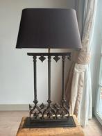 Tafellamp op roestbruin ijzeren ornament, Comme neuf, Landelijk, 75 cm ou plus, Enlèvement