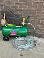 TOPCRAFT compressor 24L - 10bar, Doe-het-zelf en Bouw, Compressors, Ophalen, Gebruikt, 10 bar of meer, Minder dan 25 liter
