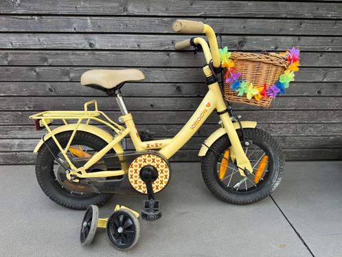 Kinderfiets Lots of Love 12inch, Fietsen en Brommers, Fietsen | Kinderfietsjes, Zo goed als nieuw, Minder dan 16 inch, Zijwieltjes