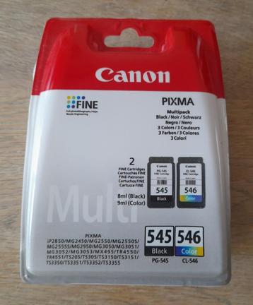 Nieuwe Canon 545 546 inktpatronen printer