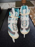 Schaatsen Oxelo maat 41 wit blauw grijs, Sport en Fitness, Ophalen, Zo goed als nieuw