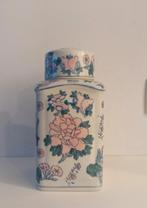 Jolie Bonbonnière à motifs asiatiques en porcelaine, Huis en Inrichting, Ophalen of Verzenden, Zo goed als nieuw, Aardewerk of Porselein