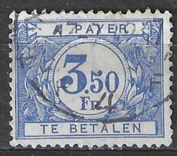 Belgie 1922 - OBP 48TX - Takszegel 3.50 F. (ST) beschikbaar voor biedingen