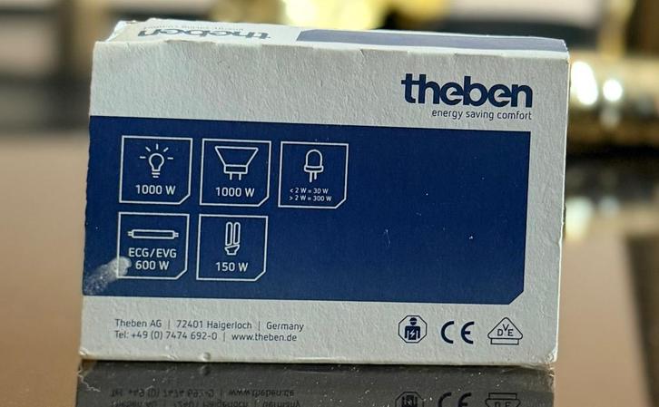 Chronomètre Theben, Bricolage & Construction, Électricité & Câbles, Neuf, Interrupteur, Interrupteur, Enlèvement ou Envoi