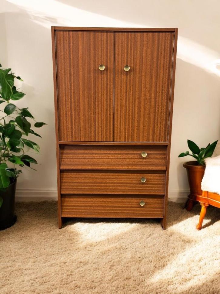 vintage schoenenkast / halkast / vestiaire, Antiek en Kunst, Curiosa en Brocante, Ophalen of Verzenden