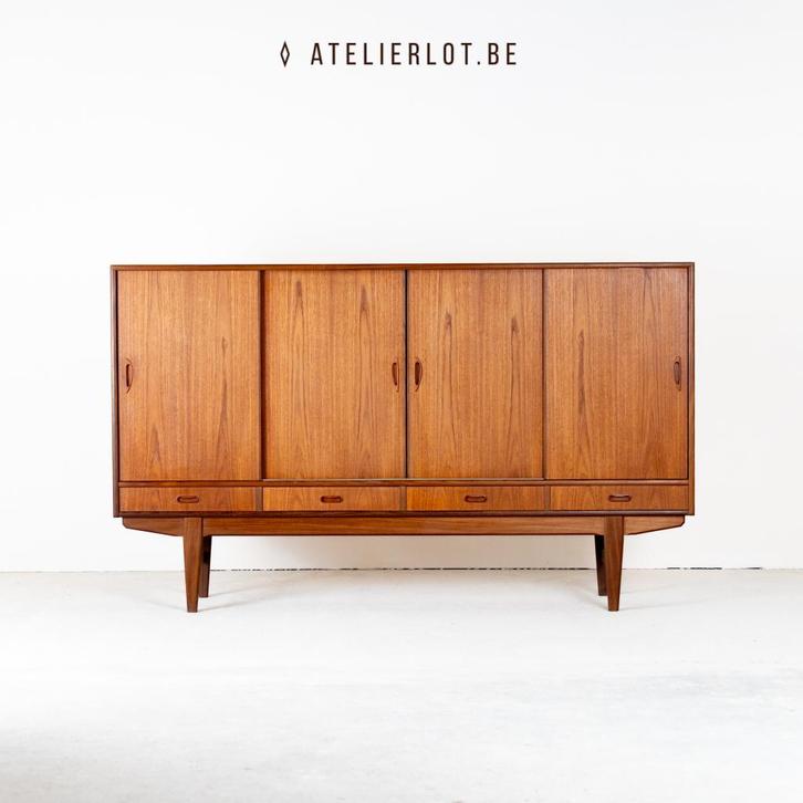 Vintage Deens sideboard 2, Huis en Inrichting, Kasten | Dressoirs, Gebruikt, 200 cm of meer, 25 tot 50 cm, Ophalen