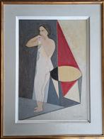 VAN SAENE Maurice "Naakt bij de tafel " olie op paneel, Enlèvement