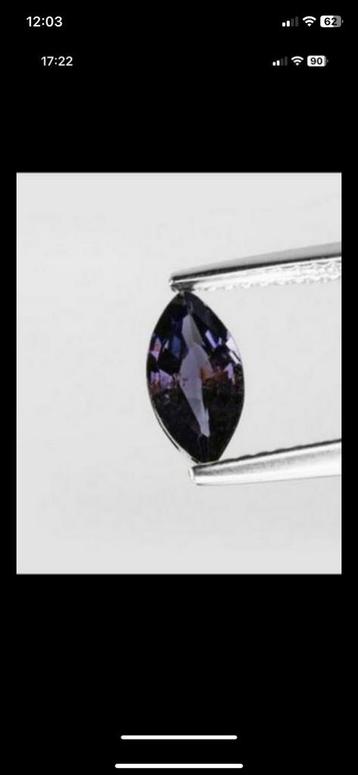 1 karaat paarse spinel beschikbaar voor biedingen