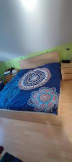Lit ,chevet , sommier, matelas, Huis en Inrichting, Slaapkamer | Complete slaapkamers, Ophalen, Zo goed als nieuw