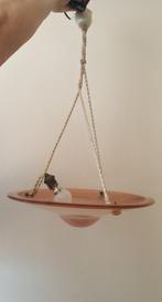 lustre Art Deco en verre rose, Ophalen