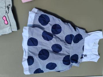 blauwe polca dots jurk, Monna Rosa, 92-98 beschikbaar voor biedingen