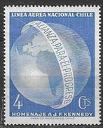 Chili 1963 - Yvert 217PA - Ter ere van John Kennedy  (PF), Timbres & Monnaies, Timbres | Amérique, Envoi, Non oblitéré