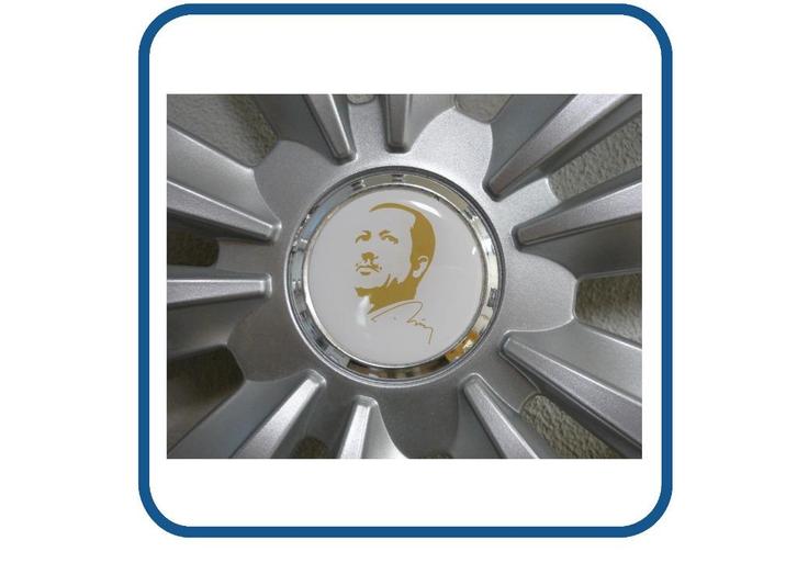Erdogan naafstickers doming caravan en camper 3D, Epoxy, Verzamelen, Stickers, Nieuw, Overige typen, Verzenden