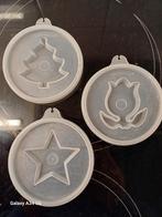 Tupperware deksels met kerstfiguren, Huis en Inrichting, Keuken | Tupperware, Ophalen of Verzenden, Gebruikt, Wit, Overige typen