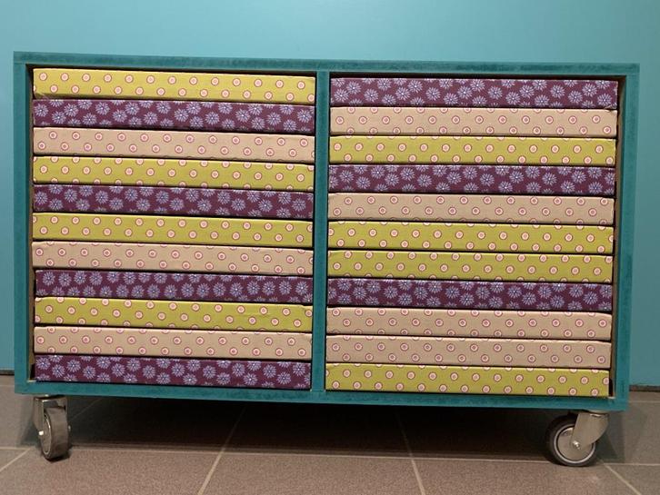 Unieke hobbykast op wielen met 22 lades met vakjes, Hobby en Vrije tijd, Kralen en Sieraden maken, Nieuw, Overige typen, Ophalen of Verzenden