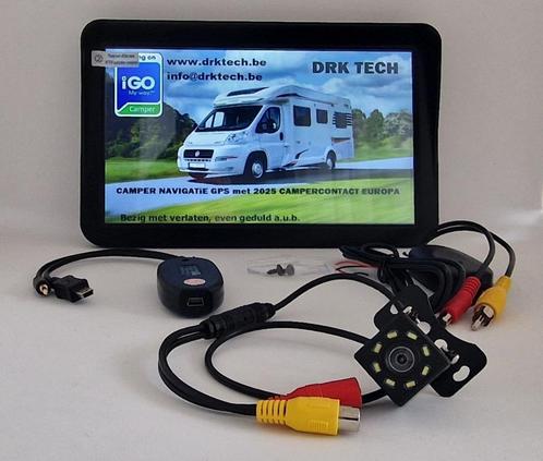 9' Auto, Mobilhome GPS met Draadloos Achteruitrijcamera Set., Caravans en Kamperen, Mobilhome-accessoires, Nieuw, Ophalen of Verzenden
