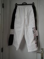 Witte en zwarte broek, voor heren. XL (100% polyester), Maat 52/54 (L), Gedragen, Wit, Sans marque