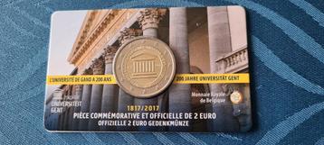 Belgique 2017 - 2 euros coincard BU - Université de Gand