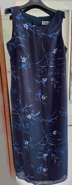 longue robe été fleurs bleu Yessica état neuf ,tirette 42, Comme neuf, Yessica, Bleu, Taille 42/44 (L)