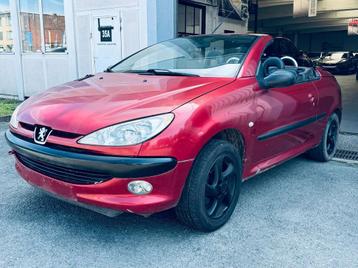 Peugeot 206 1.6i 16v+CABRIOLET+CUIR+MARCHAND/EXPORT beschikbaar voor biedingen