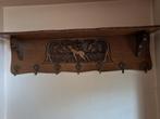wandkapstok met hoedenplank 1 m lang 7 haken, Huis en Inrichting, Woonaccessoires | Kapstokken, Gebruikt, Minder dan 100 cm, Hout