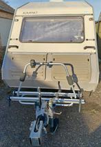 Caravane Kip 528 kg+auvent+porte-vélos Thule Prêt pour une u, 2 lits séparés, 75 kg, Particulier, Autre