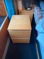 2x nachtkastje malm beuk kleur, Huis en Inrichting, Slaapkamer | Nachtkastjes, Ophalen of Verzenden, Gebruikt