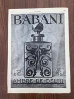 Reclame parfum Ambre De Delhi Babani, Verzamelen, Ophalen of Verzenden, Gebruikt