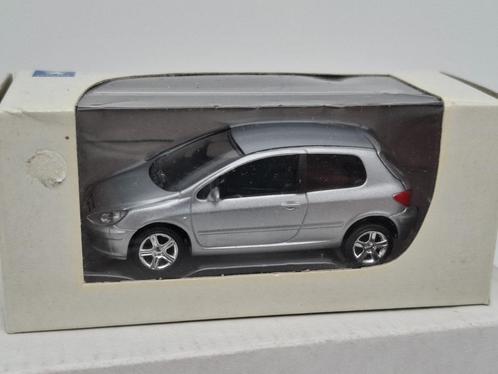 Peugeot 307 grijs - Norev 3 inch, Hobby en Vrije tijd, Modelauto's | Overige schalen, Zo goed als nieuw, Auto, Ophalen of Verzenden