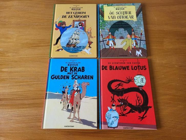 4 mini-albums van Kuifje – Klassieke avonturen in Nederlands, Boeken, Stripverhalen, Zo goed als nieuw, Meerdere stripboeken, Verzenden