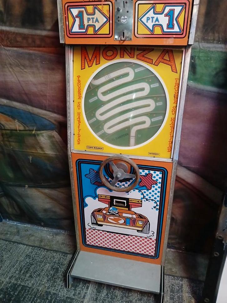 Vintage Speelautomaat Monza racing, Verzamelen, Automaten | Overige, Gebruikt, Ophalen
