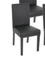 A vendre 6 chaises cuir noir, Maison & Meubles, Comme neuf, Noir, Enlèvement, Cinq, Six Chaises ou plus