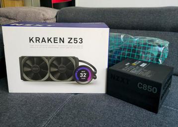 NZXT KRAKEN Z53 + NZXT C850 powerbox (850w) beschikbaar voor biedingen