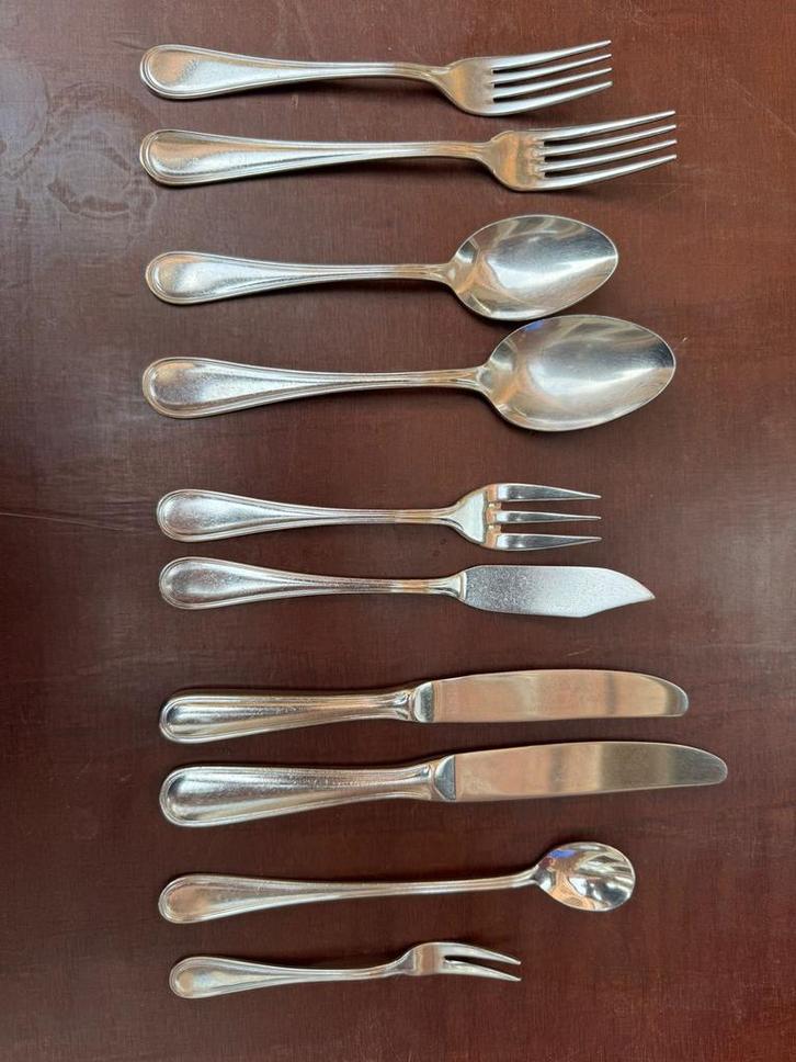 Eternum classic bestek, Huis en Inrichting, Keuken | Bestek, Gebruikt, Los bestek, Inox of Chroom, Vaatwasserbestendig, Ophalen of Verzenden