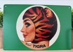 Metalen reclamebord Tigra, Verzamelen, Merken en Reclamevoorwerpen, Ophalen of Verzenden, Nieuw, Reclamebord