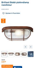 GAMMA Brilliant Bobbi Plafondlamp 2 stuks, Tuin en Terras, Ophalen, Netvoeding, Glas, Zo goed als nieuw