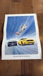 Poster a3. Mustang 50 years, Collections, Aviation, Enlèvement, Comme neuf