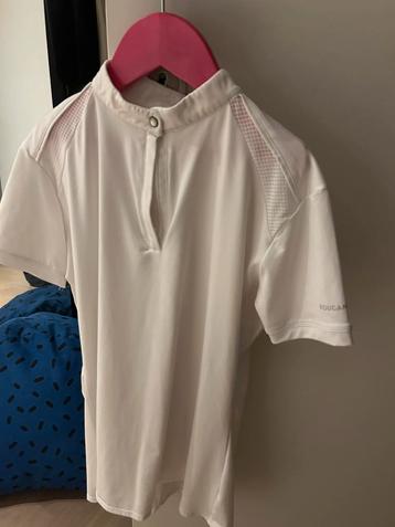 Wit wedstrijdblousje maat 14 jaar te koop! beschikbaar voor biedingen