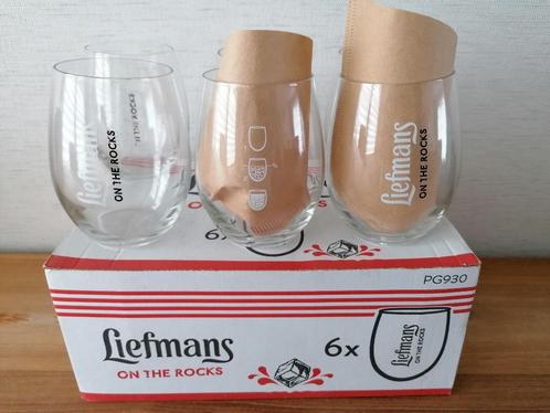 6 liefmans glazen on the rocks, Collections, Marques de bière, Neuf, Verre ou Verres, Enlèvement ou Envoi