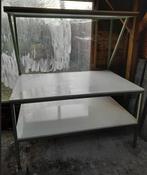 Diepe werktafel met legborden, Doe-het-zelf en Bouw, Ophalen, Gebruikt, 120 tot 170 cm