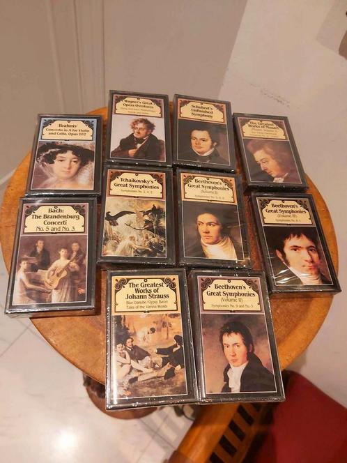 Tien muziekcassettes met klassieke muziek. Alle cassettes zi, Cd's en Dvd's, Cassettebandjes, Zo goed als nieuw, Ophalen of Verzenden