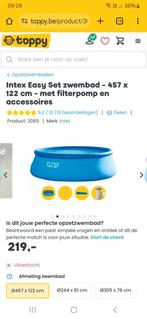 Intex zwembad, zandfilter, zoutsysteem, warmtepomp, stofzuig, Tuin en Terras, Zwembaden, Ophalen, Gebruikt