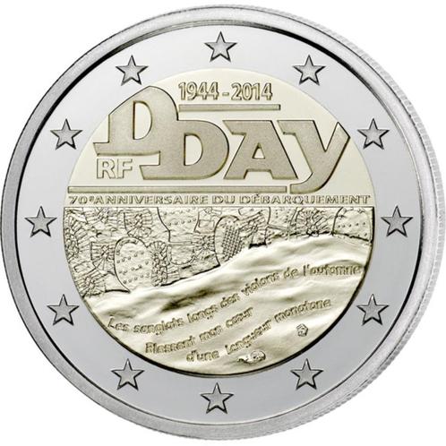 2 euro Frankrijk 2014 - D-Day (UNC), Postzegels en Munten, Munten | Europa | Euromunten, Losse munt, 2 euro, Frankrijk, Ophalen of Verzenden
