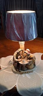 Lampadaire  biscuit beeldjes en gesigneerd., Ophalen, Zo goed als nieuw, Minder dan 50 cm